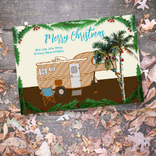 Christmas Camping Fifth Wheel Florida Card