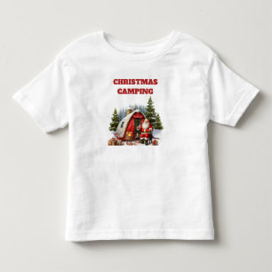 Christmas Camping Toddler Jersey T-Shirt