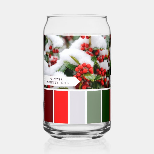 Christmas Can Glass (Front)