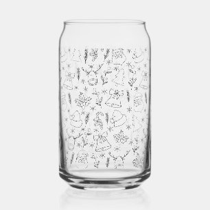 Christmas  can glass