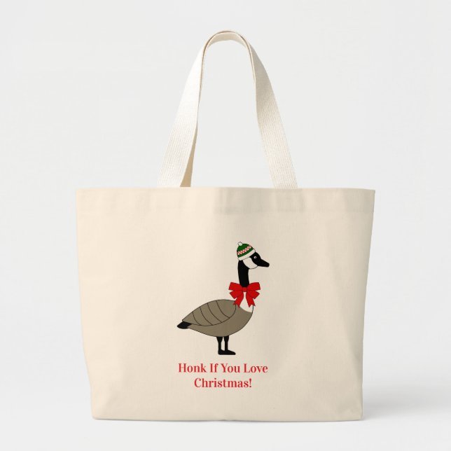 Christmas Canadian Goose Tote Bag (Front)