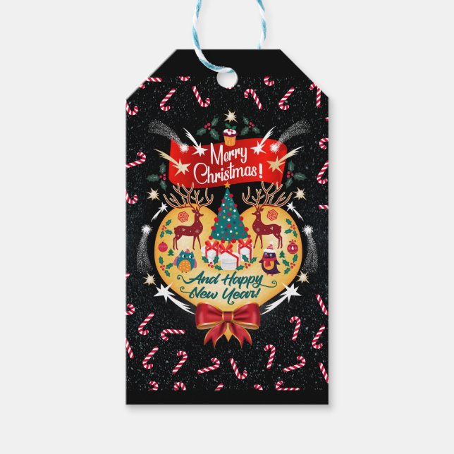 Christmas Candies Gift Tags (Front)