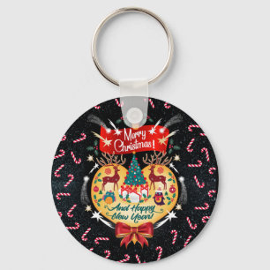 Christmas Candies Key Ring