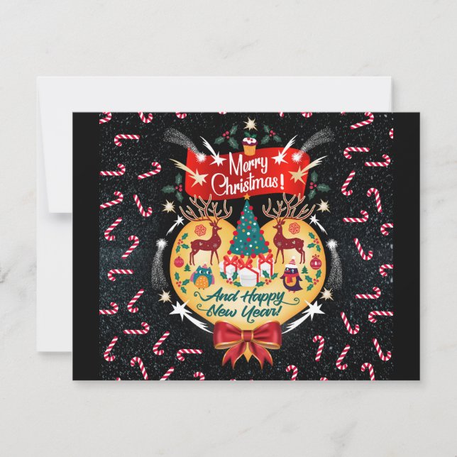 Christmas Candies RSVP Card (Front)
