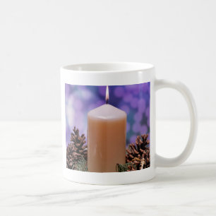 Christmas candle coffee mug