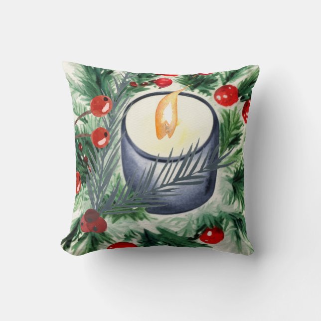 Christmas Candle Cushion (Front)