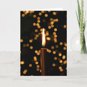 Christmas Candle Holiday Card