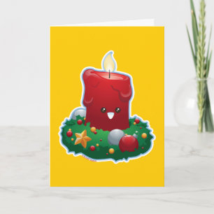Christmas Candle Holiday Card