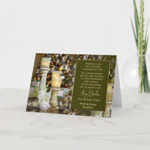 Christmas Candle-Lights - Greeting Card - Name