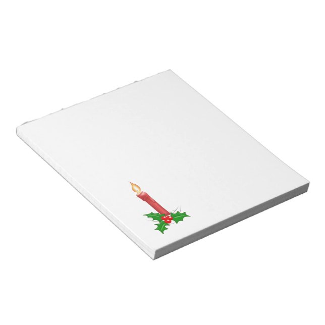 Christmas Candle Notepad (Angled)