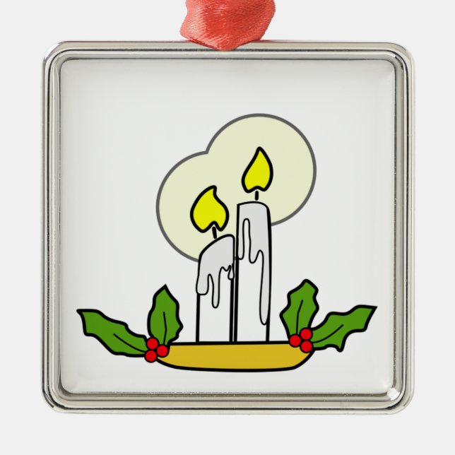Christmas Candle Ornament (Front)
