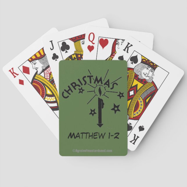 Christmas Candle Playing Cards (Back)