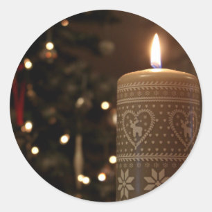 Christmas candle stickers