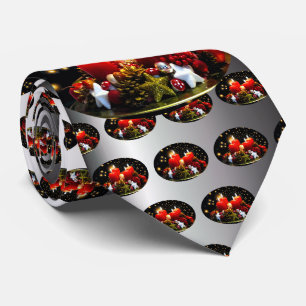 Christmas Candle Wreath Decoration Tie