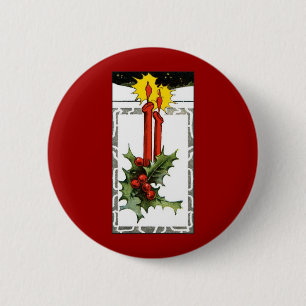 Christmas Candles Button