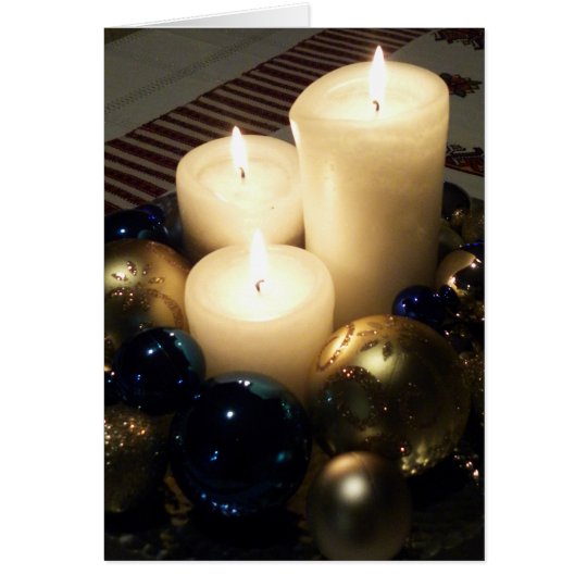 Christmas Candles Card