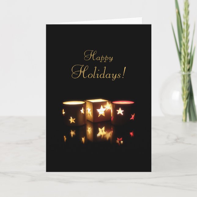 Christmas Candles card (Front)