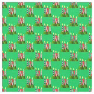 Christmas Candles  Fabric