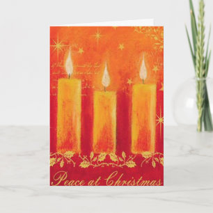 Christmas Candles Holiday Card