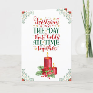 Christmas Candles Holiday Greeting Card