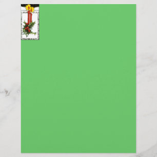 Christmas Candles Letter Head