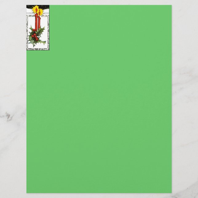 Christmas Candles Letter Head (Front)