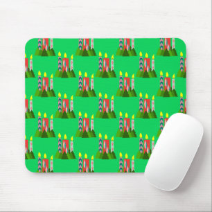Christmas Candles Mouse Mat