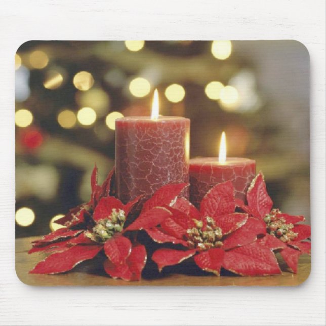 Christmas candles mouse mat (Front)
