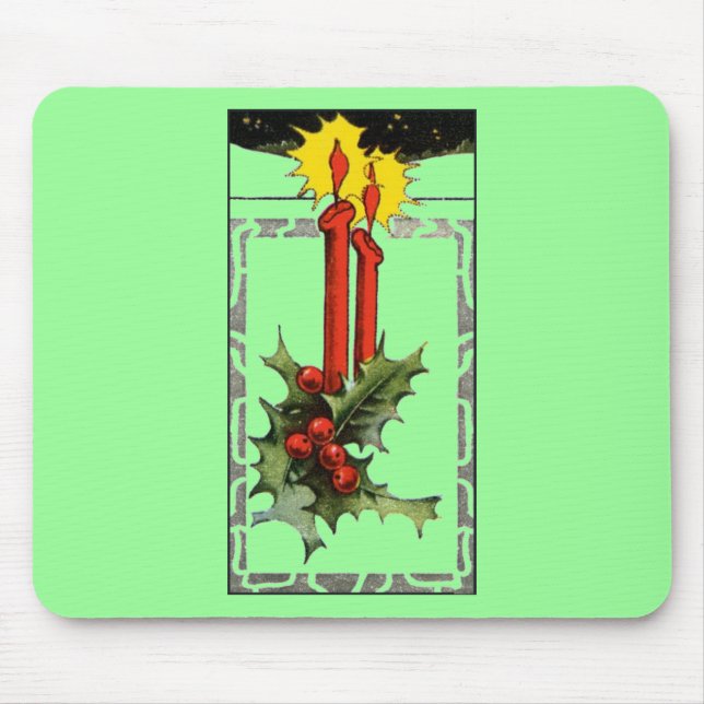 Christmas Candles Mouse Pad (Front)