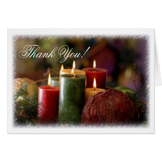 Christmas Candles Note Card