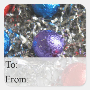 Christmas Candy and Tinsel Gift Tag