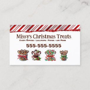 Christmas Candy Business Card