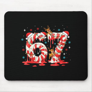 Christmas Candy Cane 67 Meme Six Seven Funny Boys Mouse Mat