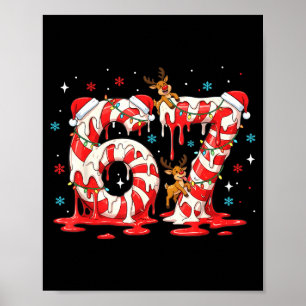Christmas Candy Cane 67 Meme Six Seven Funny Boys  Poster