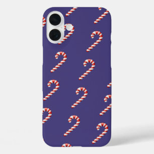 Christmas Candy Cane iPhone 16 Plus Case