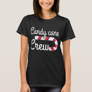 Christmas Candy Cane Crew Family Xmas Matching T-Shirt