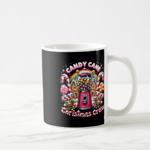 Christmas Candy Cane Crew House Candy Security Can Coffee Mug