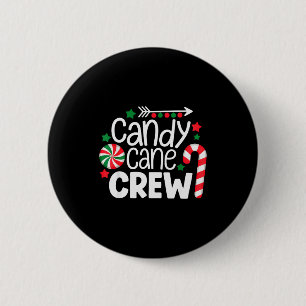 Christmas Candy Cane Crew Shirt Women Girls Boys K 6 Cm Round Badge