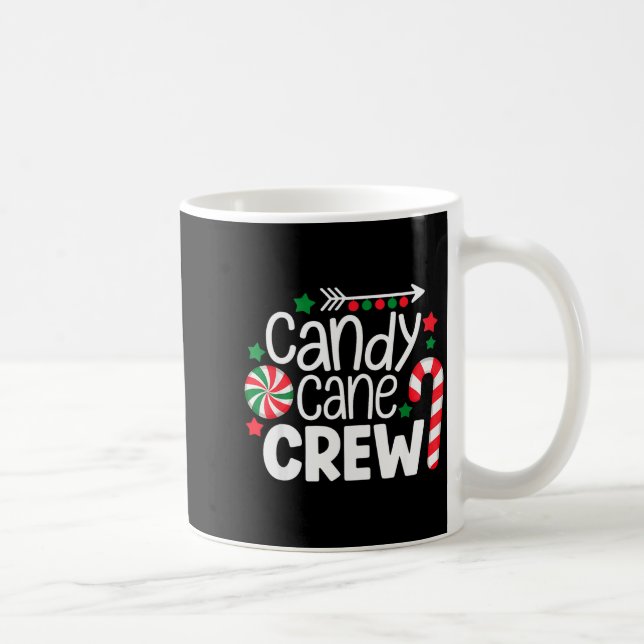 Christmas Candy Cane Crew Shirt Women Girls Boys K Coffee Mug (Right)