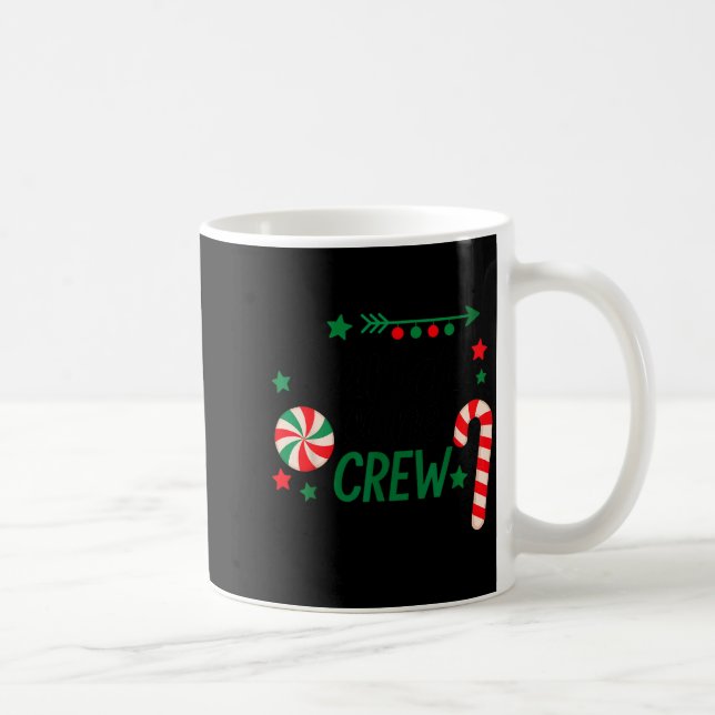 Christmas Candy Cane Crew Shirt Women Girls Boys K Coffee Mug (Right)
