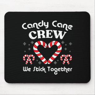 Christmas Candy Cane Crew Stick Together Xmas Wome Mouse Mat