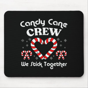 Christmas Candy Cane Crew Stick Together Xmas Wome Mouse Mat