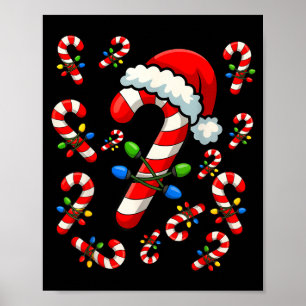 Christmas Candy Cane Crew Xmas Holiday Family Matc Poster