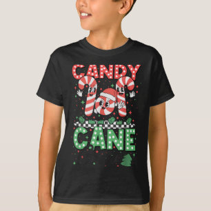 Christmas Candy Cane Crew Xmas Love Candy Boys Gir T-Shirt