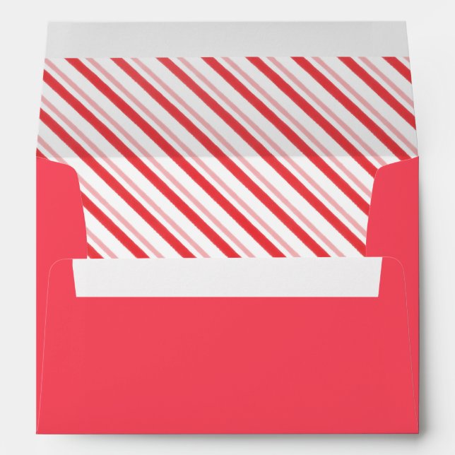 Christmas Candy Cane Envelope (Back (Bottom))