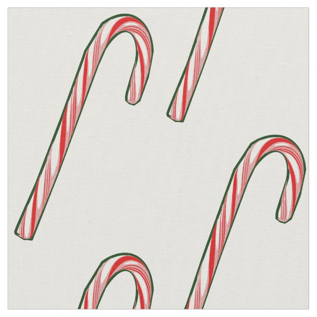 christmas candy cane fabric (Close Up)
