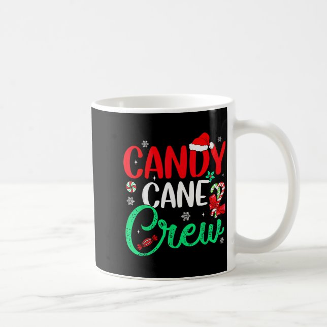Christmas Candy Cane Funny Holiday Family Matching Coffee Mug (Right)