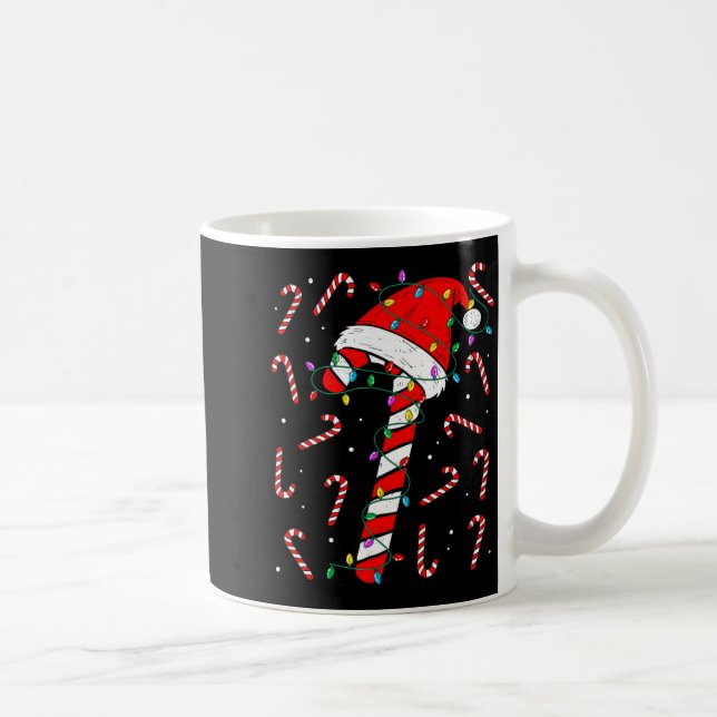Christmas Candy Cane Hat Santa Xmas Holiday Toddle Coffee Mug (Right)