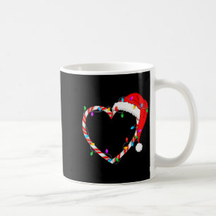 Christmas Candy Cane Heart Funny Love Candy Men Wo Coffee Mug