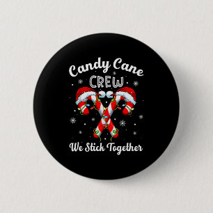 Christmas Candy Cane Heart Holiday Family Matching 6 Cm Round Badge